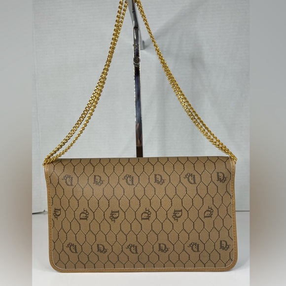 Dior Beige and Brown Patterned Shoulder Bag - Picture 2 of 14